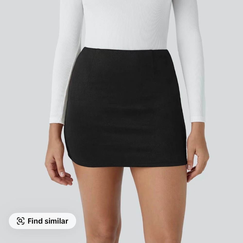 Halara Suede Mini Skirt